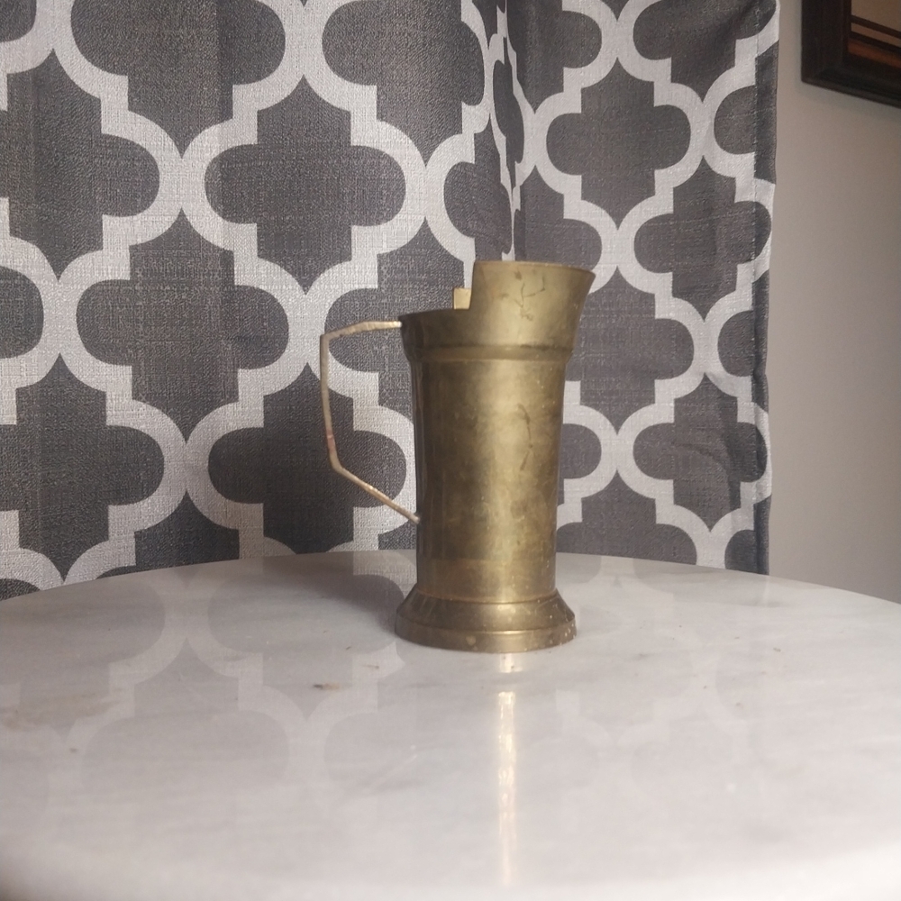 Vintage Brass Pitcher/milk Jug/vase
